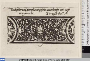 Titel mit Maureskenleiste