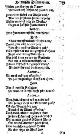 Heidnische Disputation.
