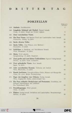 Porzellan (Nr. 359-420)
