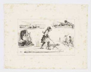 Jagdszenen, Blatt 4 der Folge "Croquis par divers artistes"