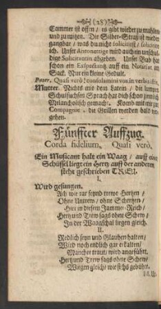 Fünffter Auffzug.