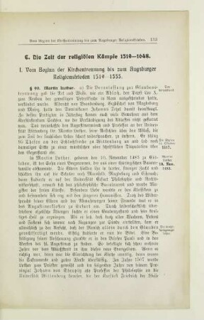 E. Die Zeit der religiösen Kämpfe 1519-1648