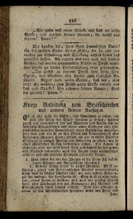 Kurze Anleitung zum Briefschreiben und andern kleinen Aufsätzen.