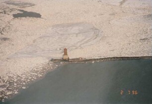 Minsener Oog, Buhne A mit Leuchtturm
