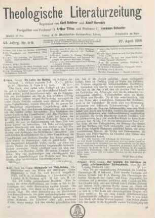 98-101 [Rezension] Fischer, Oskar, Der Ursprung des Judentums im Lichte alttestamentlicher Zahlensymbolik