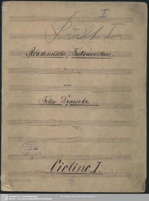 Overtures - Mus.7099-N-502 : orch - op. 63