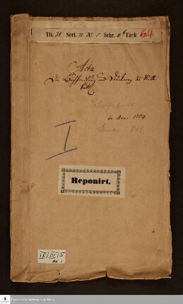 Continuatio wie die gnädige Hand Gottes die beyden Anstalten der Buchdruckerey und des Buchladens biß 1705 im Januario im Seegen fortgeführet hat : [Handschrift]