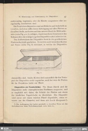 Diapositive für Fensterbilder