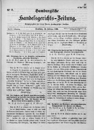 No. 7. 13. Februar 1869