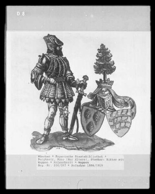 Ritter mit Wappen
