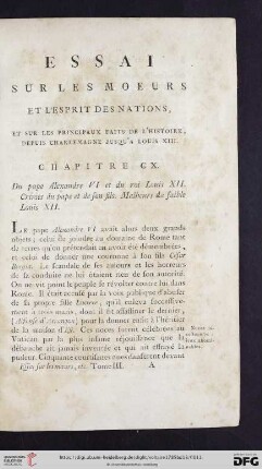 Essai sur les moeurs et l'esprit des nations