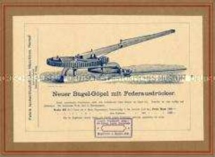 Neuer Bügel-Göpel mit Federausrücker