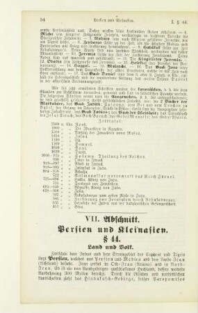 VII. Abschnitt. Persien und Kleinasien