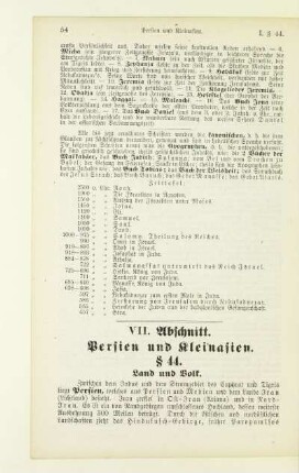 VII. Abschnitt. Persien und Kleinasien