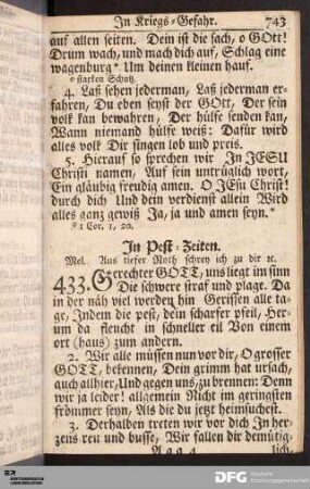 In Pest-Zeiten.