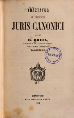 Tractatus de principiis juris canonici