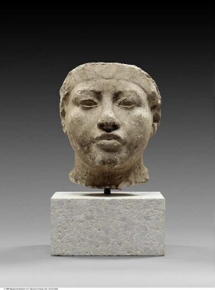 Gipsmodellkopf eines Königs, wahrscheinlich Amenophis' III.