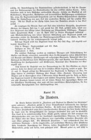 Kapitel IX: In Flandern.