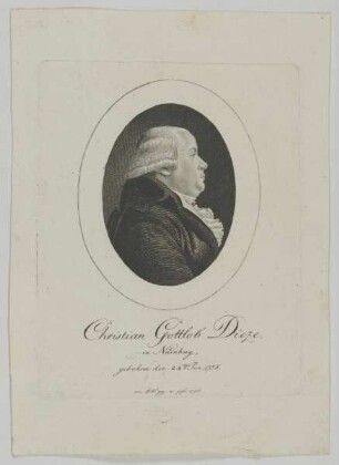 Bildnis des Christian Gottlob Dieze