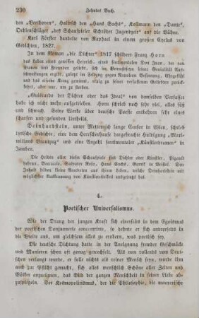 4. Poetischer Universalismus