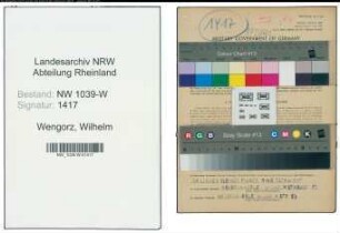 Entnazifizierung Wilhelm Wengorz , geb. 14.06.1893 (Metzger)