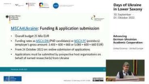 European and national funding for Ukrainian researchers