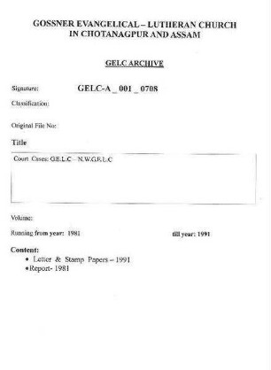 Court Cases: G.E.L.C.- N.W. G.E.L.C