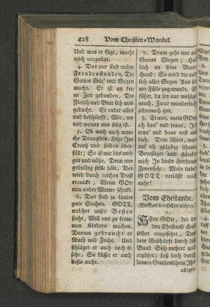 Vom Ehestande.