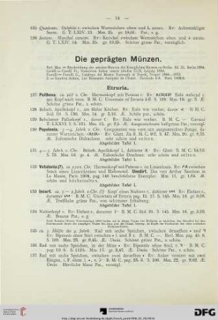 Die geprägten Münzen (Nr. 127-292)