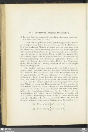 15a. Interferenz, Beugung, Polarisation