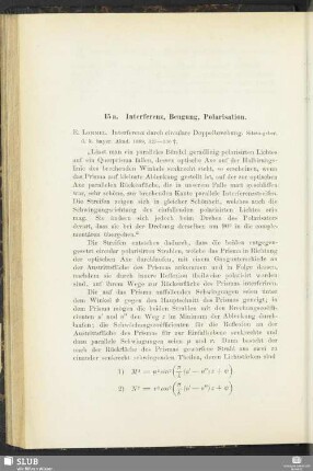 15a. Interferenz, Beugung, Polarisation