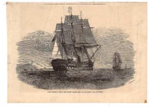 H.M.S War-Ship The "St. Jean d'Acre" leaving Cork for the Crimea