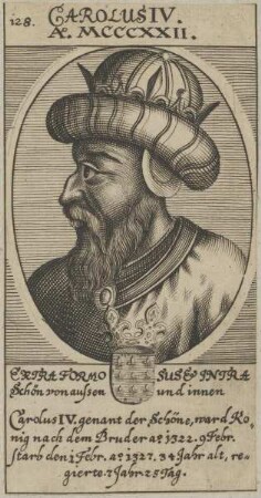 Bildnis des Carolvs IV., König von Frankreich