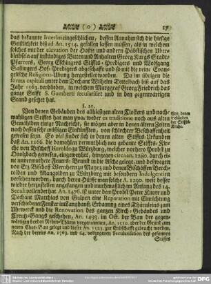 §. 15. Von denen Gebäuden der Stiffts-Kirche