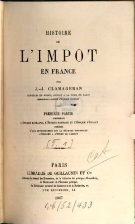 Histoire de l'impôt en France, 1