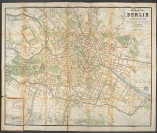 Grundriss von Berlin : Ueberdruck des mittleren Theils aus Sineck's Situations-Plan von Berlin mit dem Weichbilde und Charlottenburg in vier Blättern