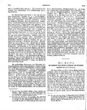 Die Poesie als wahrhaft freie Kunst in Theorie und Exempeln / dargestellt von J[ohann] J[akob] Wagner
