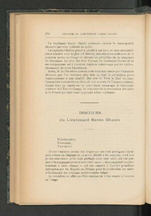 Discours.