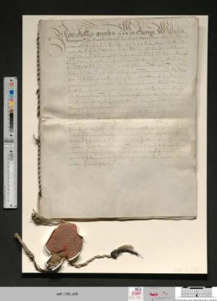 Kurfürst Georg Wilhelm bestätigt das Privileg vom 22.06.1565 für die Gewandschneider