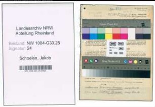 Entnazifizierung Jakob Schoelen , geb. 04.01.1905 (Studienrat)