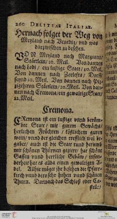 Hernach folget der Weg von Meyland nach Venedig, vnd was darzwischen zu besehen