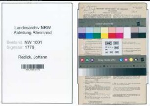 Entnazifizierung Johann Redick, geb. 17.11.1883 (Elektriker)