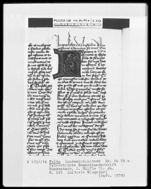 Patristische Sammelhandschrift — Initiale N (egatur), Folio 223 recto