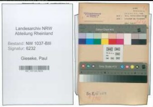 Entnazifizierung Paul Gieseke , geb. 05.05.1888 ()
