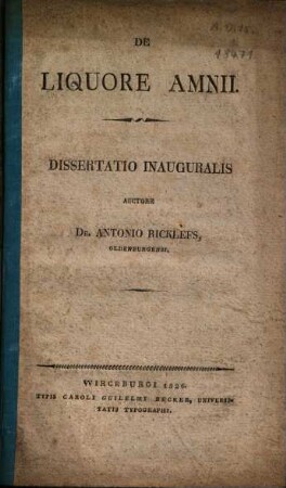 De liquore amnii