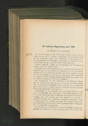 De Indische Begrooting voor 1914.
