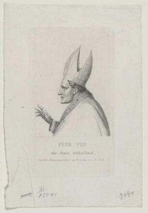 Bildnis des Papst Pius VIII.