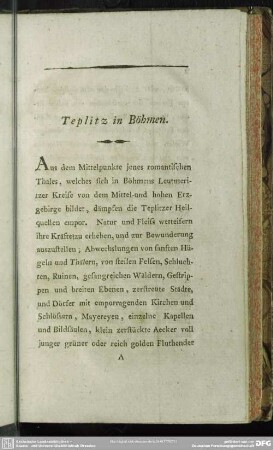 Teplitz in Böhmen
