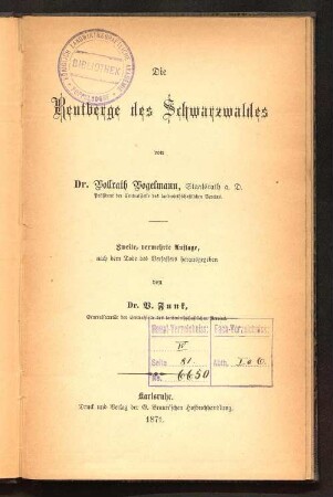 Die Reutberge des Schwarzwaldes