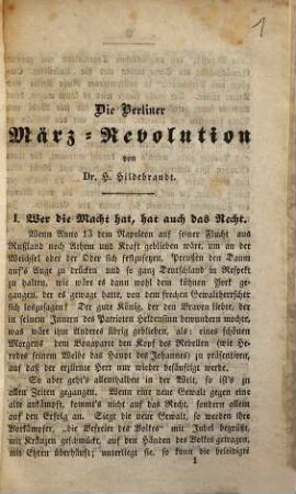 Die Berliner März-Revolution
